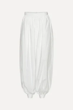 Pants-ROTATE Birger Christensen Balloon Pleated Pants Bright White Bright White color