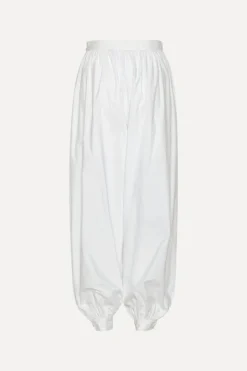 Pants-ROTATE Birger Christensen Balloon Pleated Pants Bright White Bright White color