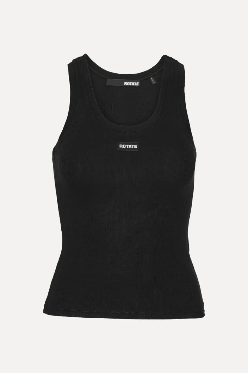 Tops-ROTATE Birger Christensen Basic Tank Top Black Black color