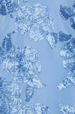 Mini Dresses|Dresses-ROTATE Birger Christensen Beaded Halterneck Dress Blue Hydrangea (Blue) color