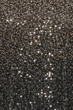 Sequins|Mini Dresses-ROTATE Birger Christensen Beaded Ls Mini Dress Brown Incense Comb. color