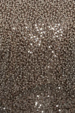 Tops-ROTATE Birger Christensen Beaded Ls Top Brown Nougat Comb. color