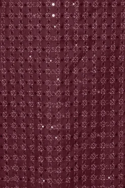 Sequins|Maxi Dress-ROTATE Birger Christensen Beaded Maxi Tube Dress Bordeaux Zinfandelcolor