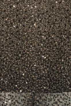 Sequins|Midi Dresses-ROTATE Birger Christensen Beaded Midi Tube Dress Brown Incense Comb. color