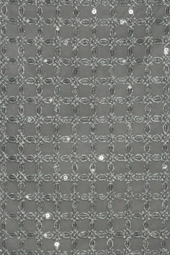 Skirts-ROTATE Birger Christensen Beaded Mini Skirt Grey Castor Gray color