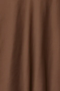 Midi Dresses|Dresses-ROTATE Birger Christensen Chiffon Halter Dress Dark Brown Potting Soil color