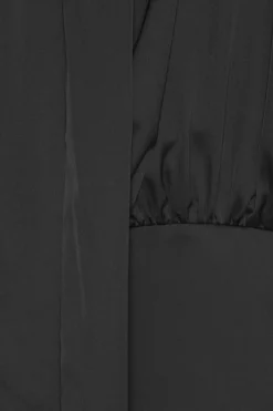 Maxi Dress|Dresses-ROTATE Birger Christensen Crepe De Chine Maxi Dress Black Black color