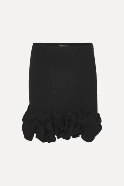 Skirts-ROTATE Birger Christensen Crepe Mini Skirt Black Black color