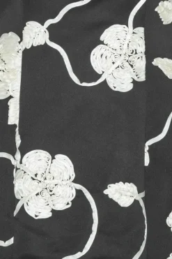 Mini Dresses|Dresses-ROTATE Birger Christensen 3d Flower Mini Dress Black 1000 Black Comb. color