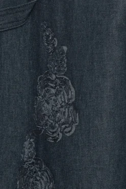 Pants-ROTATE Birger Christensen Denim Boyfriend Jeans Dark Blue Dark Blue Denim color