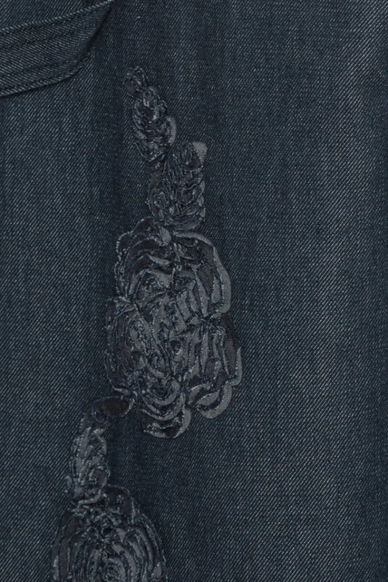 Pants-ROTATE Birger Christensen Denim Boyfriend Jeans Dark Blue Dark Blue Denim color