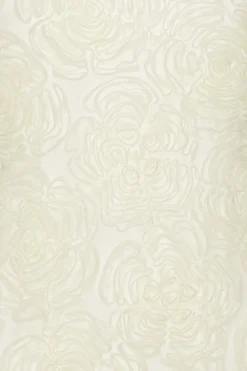 Bridal|Maxi Dress-ROTATE Birger Christensen Flower Mesh Maxi Dress Creme White Egret color