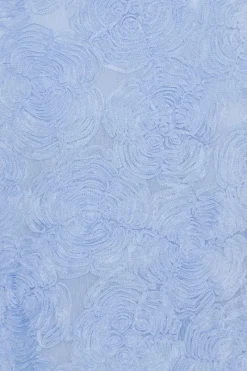 Maxi Dress|Dresses-ROTATE Birger Christensen Flower Mesh Maxi Dress Light Blue Light Blue color