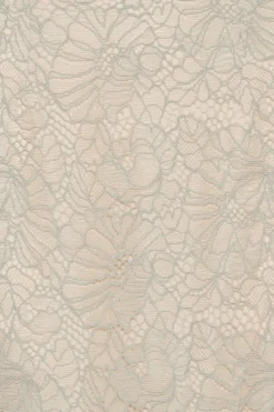 Skirts-ROTATE Birger Christensen Flower Mesh Pencil Skirt Light Grey Alloy (Light Gray) color