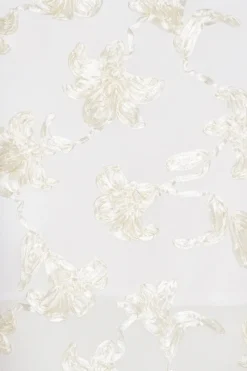 Bridal|Maxi Dress-ROTATE Birger Christensen Flower Mesh Tube Dress White Egret color