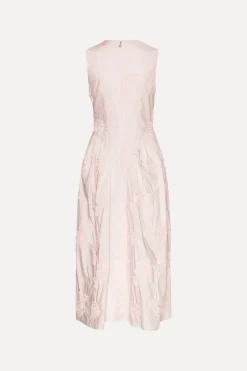 Midi Dresses|Dresses-ROTATE Birger Christensen Flower Midi Dress Light Pink Orchid Ice color