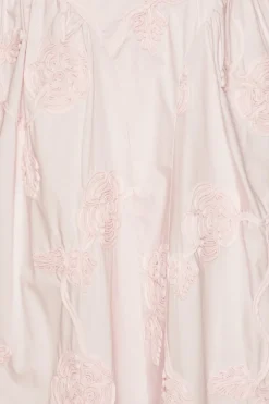 Midi Dresses|Dresses-ROTATE Birger Christensen Flower Midi Dress Light Pink Orchid Ice color