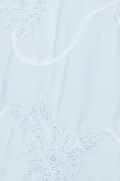 Mini Dresses-ROTATE Birger Christensen Flower Mini Flared Dress Light Bue Plein Air color