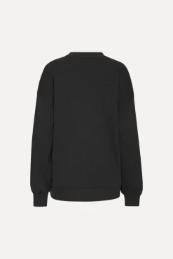 Tops-ROTATE Birger Christensen Heavy Sweat Crewneck Black Black color