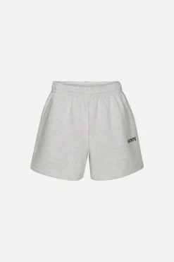 Skirts-ROTATE Birger Christensen Heavy Sweat Shorts White Melange White Melange color