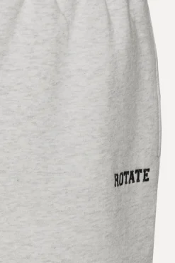 Skirts-ROTATE Birger Christensen Heavy Sweat Shorts White Melange White Melange color