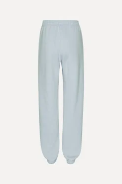 Pants-ROTATE Birger Christensen Heavy Sweatpants Light Blue Baby Blue color