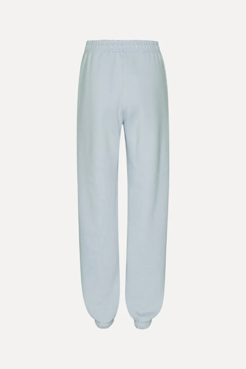 Pants-ROTATE Birger Christensen Heavy Sweatpants Light Blue Baby Blue color