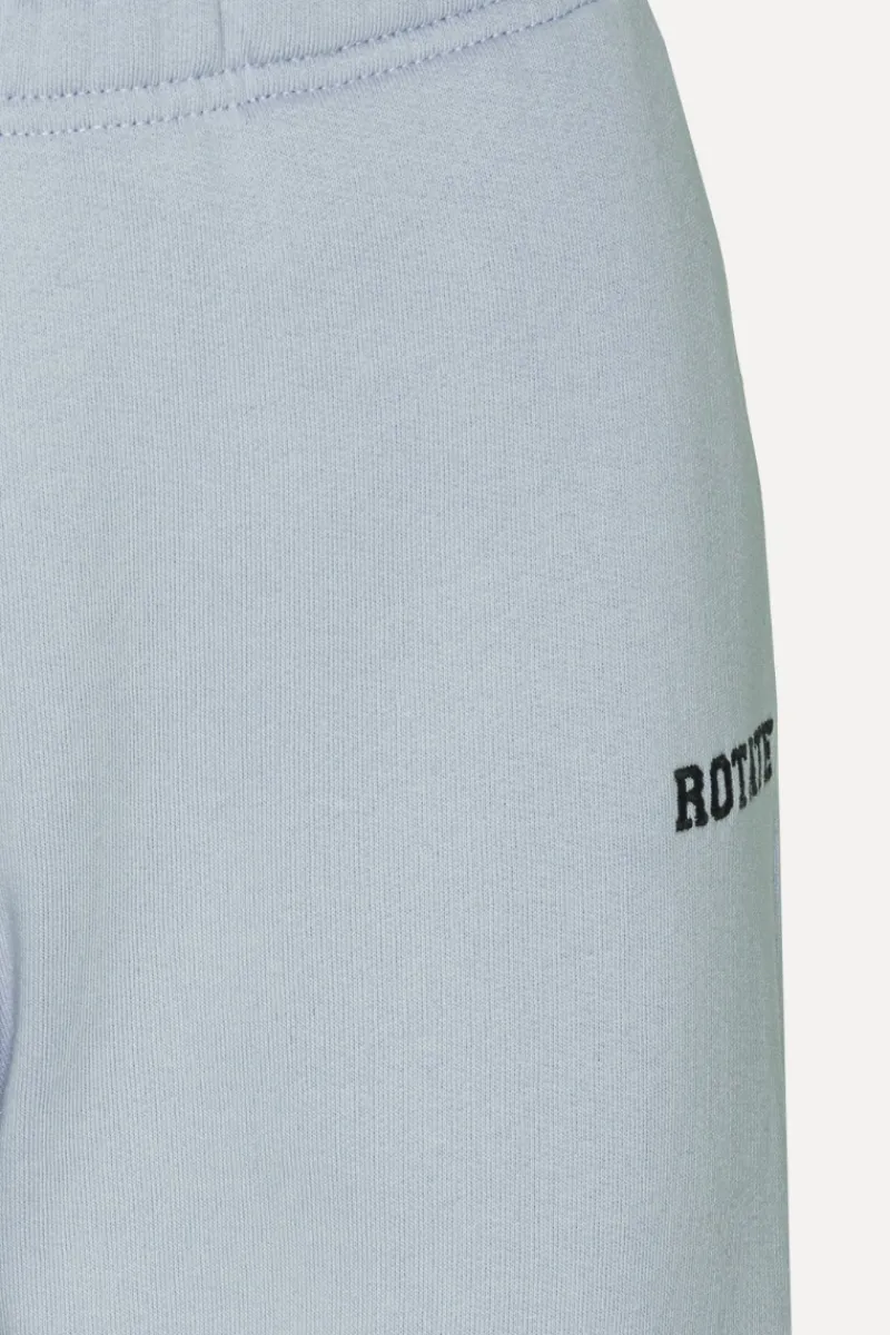 Pants-ROTATE Birger Christensen Heavy Sweatpants Light Blue Baby Blue color