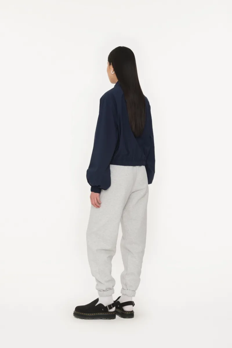 Pants-ROTATE Birger Christensen Heavy Sweatpants Light Grey Light Grey Melange color