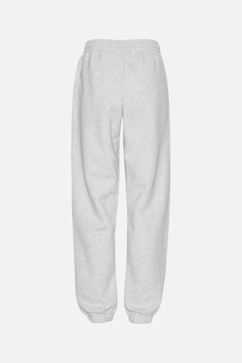 Pants-ROTATE Birger Christensen Heavy Sweatpants Light Grey Light Grey Melange color