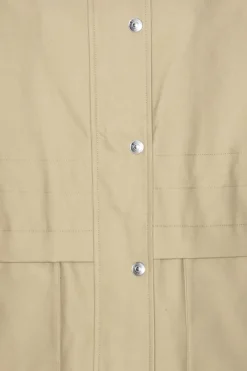 Outerwear-ROTATE Birger Christensen Heavy Twill Jacket Beige Cornstalk color