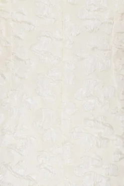 Bridal|Midi Dresses-ROTATE Birger Christensen Jacquard Midi Puffy Dress White Egret color