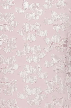 Midi Dresses|Dresses-ROTATE Birger Christensen Jacquard Midi Puffy Dress Light Pink Ballerina color