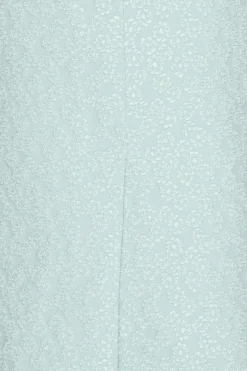 Midi Dresses|Dresses-ROTATE Birger Christensen Jacquard Midi Puffy Dress Light Blue Plein Air color