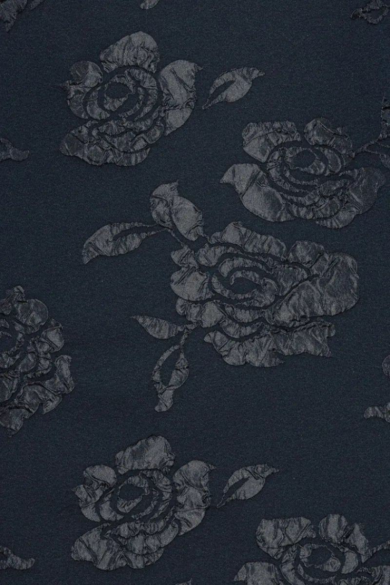 Mini Dresses|Dresses-ROTATE Birger Christensen Jacquard Mini Dress Dark Blue Sky Captain (Dark Blue) color