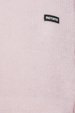 Knitwear|Tops-ROTATE Birger Christensen Knit Puff Crewneck Pink Ballerina color