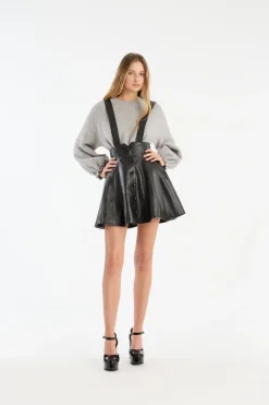 Knitwear|Tops-ROTATE Birger Christensen Knit Wide Sleeve Jumper Light Grey Alloy (Light Gray) color