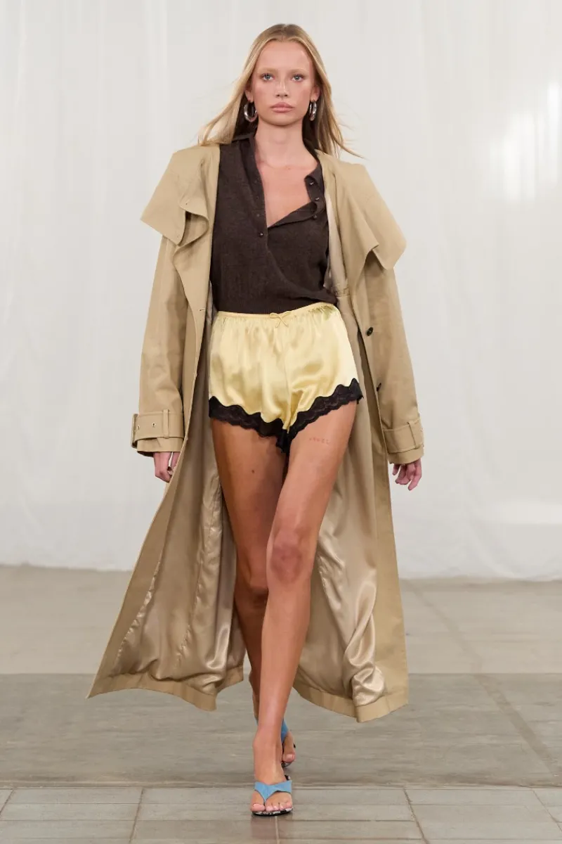 Tops-ROTATE Birger Christensen Knitted Polo Dark Brown Potting Soil color