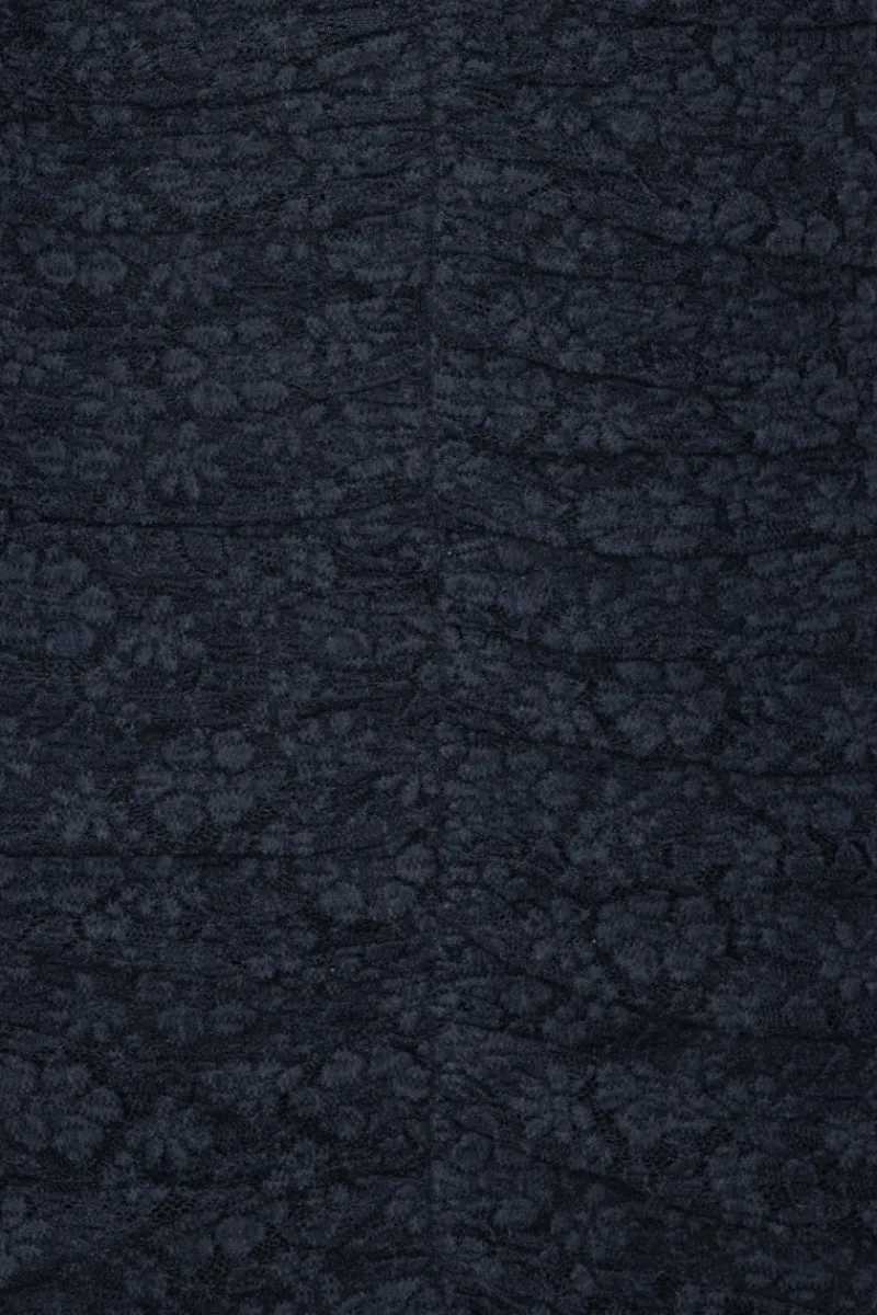 Dresses-ROTATE Birger Christensen Lace Mini Dress Dark Blue Navy Blazer color