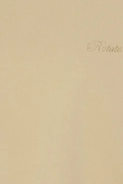 Tops-ROTATE Birger Christensen Lacing Crewneck Beige Cornstalk color