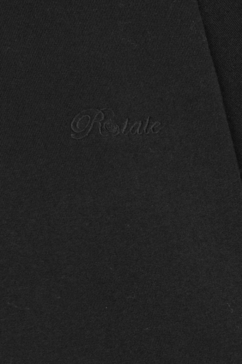 Tops-ROTATE Birger Christensen Lacing Crewneck Black Black color