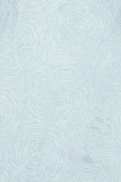 Mini Dresses|Dresses-ROTATE Birger Christensen Mesh Frill Mini Dress Blue Plein Air color