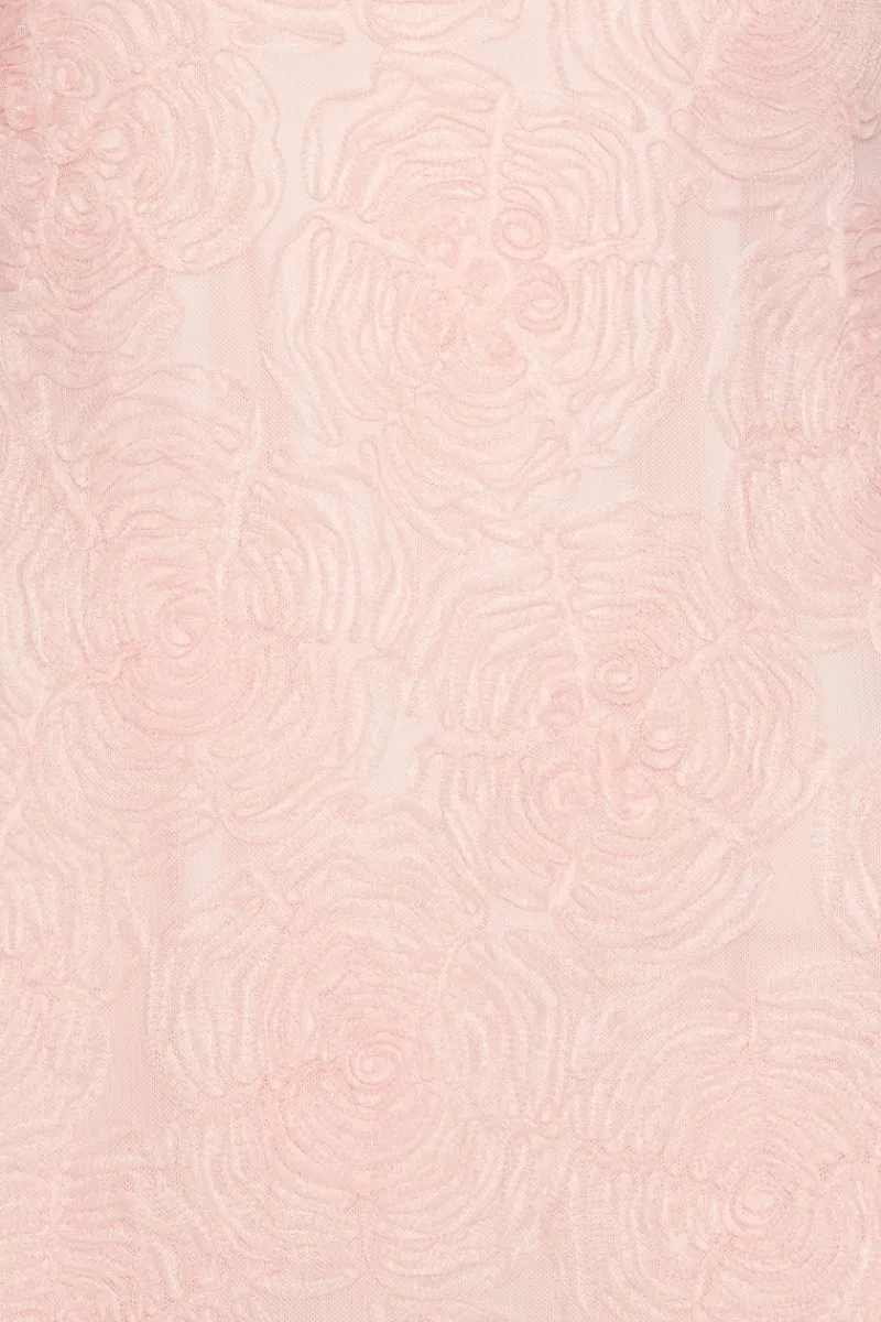 Dresses|Mini Dresses-ROTATE Birger Christensen Mesh Mini Dress Light Pink Orchid Ice color