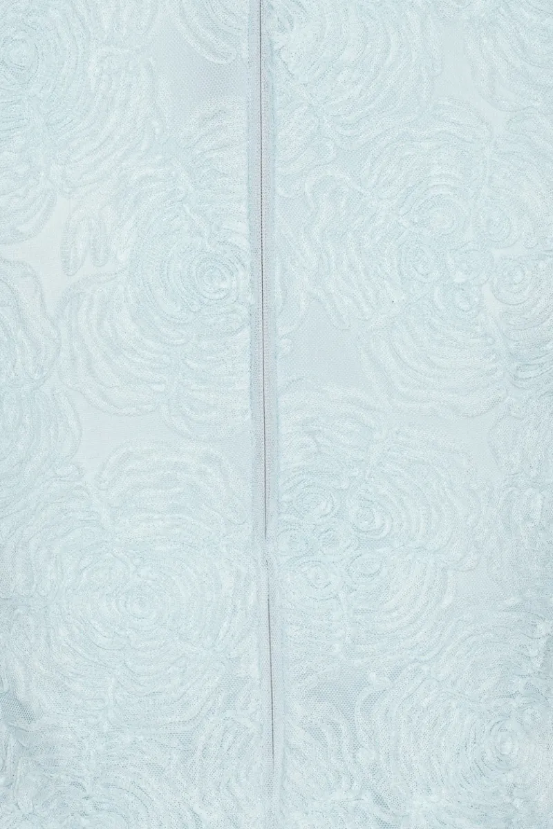 Tops-ROTATE Birger Christensen Mesh Sleeveless Top Blue Plein Air color