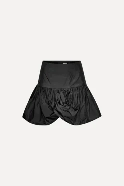 Skirts-ROTATE Birger Christensen Mini Balloon Skirt Black Black color