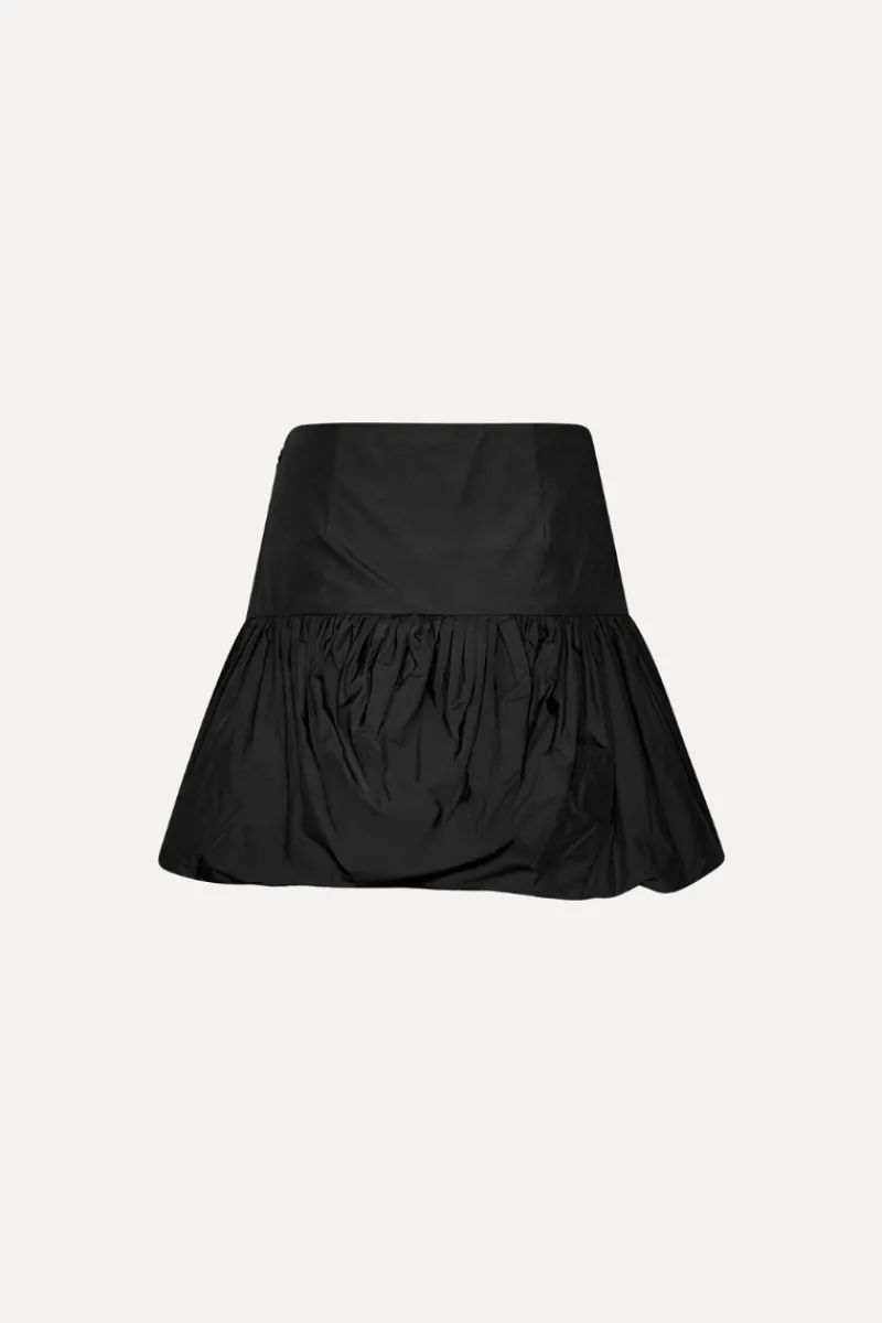 Skirts-ROTATE Birger Christensen Mini Balloon Skirt Black Black color