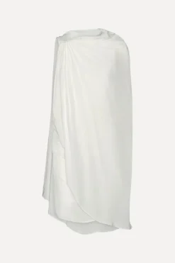 Bridal|Mini Dresses-ROTATE Birger Christensen Mini Cape Dress White Egret color