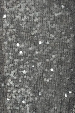 Skirts-ROTATE Birger Christensen Net Sequin Midi Skirt Dark Grey BlackenedPearl (Dark Gray) color