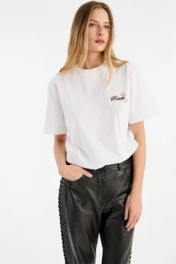 Tops-ROTATE Birger Christensen Oversized T-shirt Bright White Bright White color