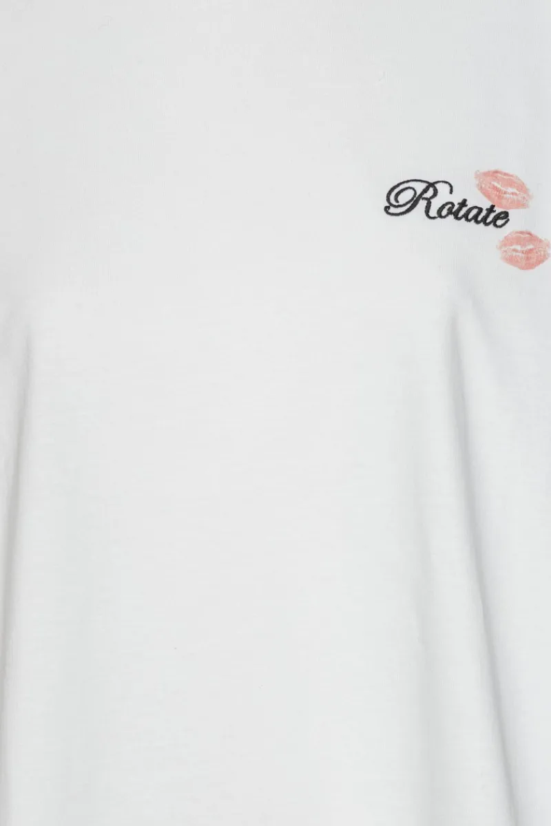 Tops-ROTATE Birger Christensen Oversized T-shirt Bright White Bright White color